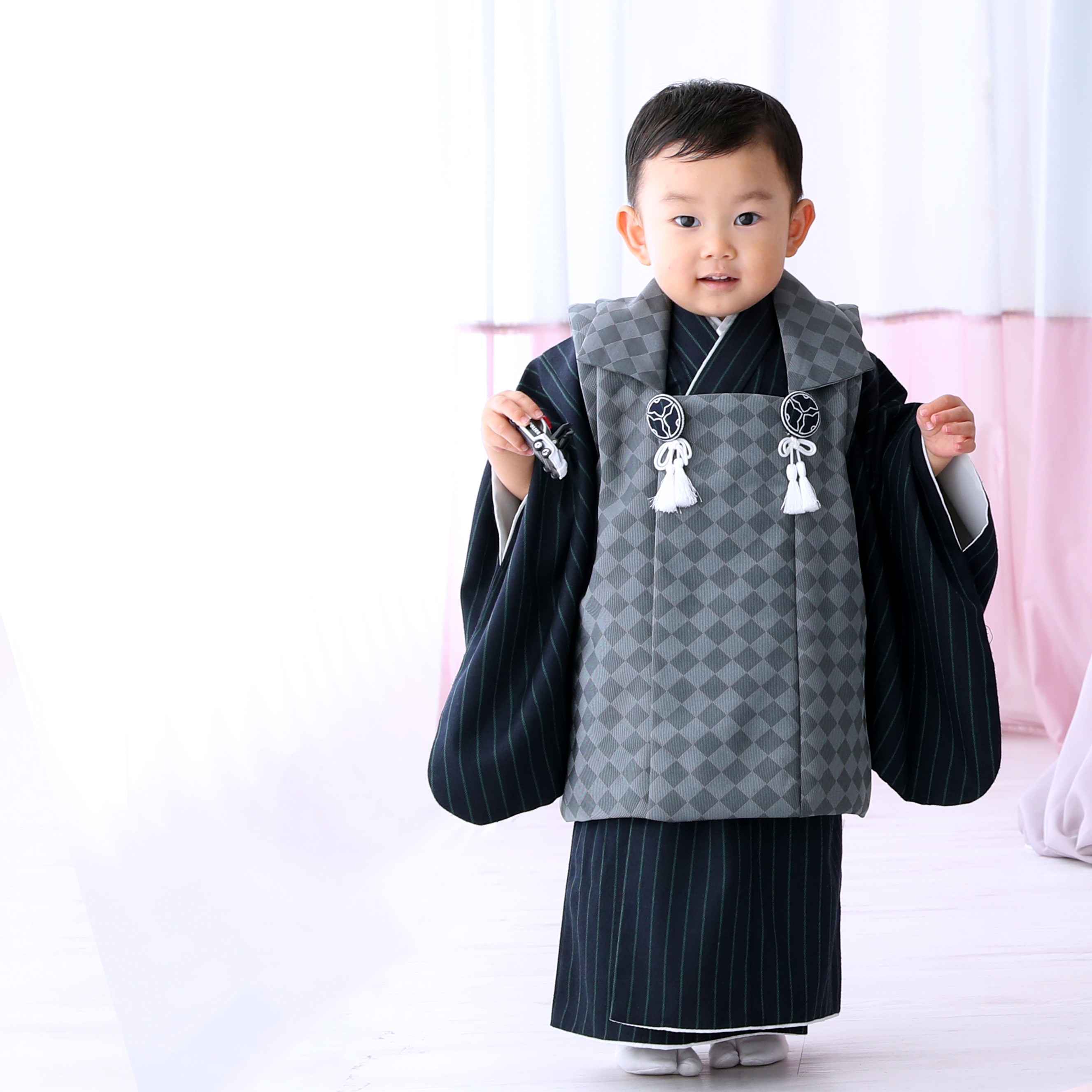 2B-2｜2歳男の子｜被布着物｜数え七五三レンタル｜衣装レンタル 